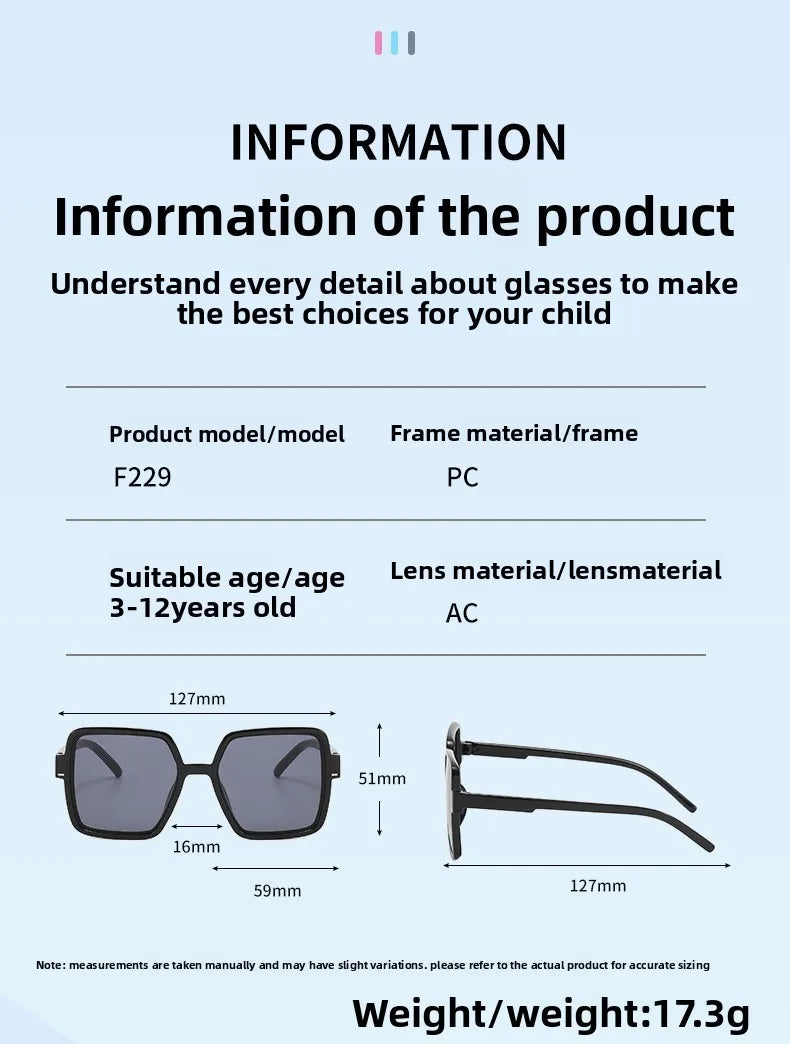 2025 UV400 Children's Multiple styles to choose from children's sunglasses 2-8 Year Old Baby Decorative Sunglasses Trendy