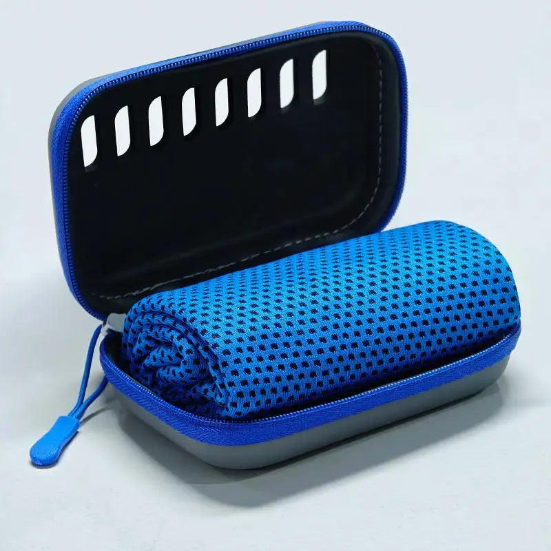 Camping Cooling Towels With EVA Case, Compact & Portable Travel Ice Towel Quick Dry Towels For Sports Gym, Hiking And Yoga