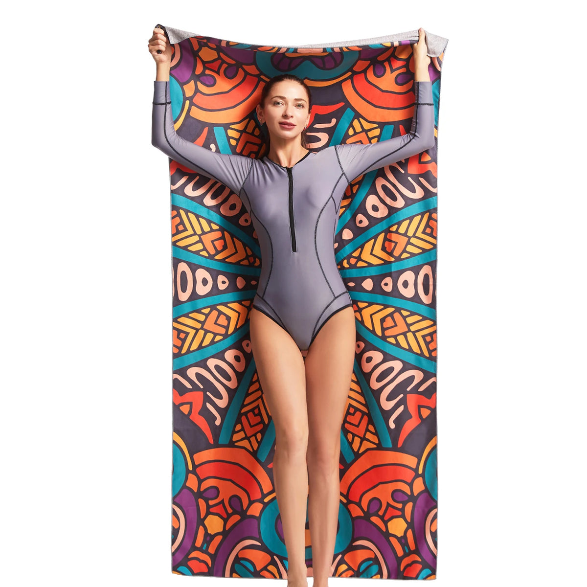 HiTurbo Microfiber Quick Drying Beach Towels , Ultra Lightweight, Fast-drying Super Absorbent Bohemian Printing