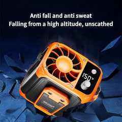 High Speed Waist Hanging Cooling Fan, USB Rechargeable 12000mAh Portable Personal Fan with 150 Levels for Outdoor & Travel