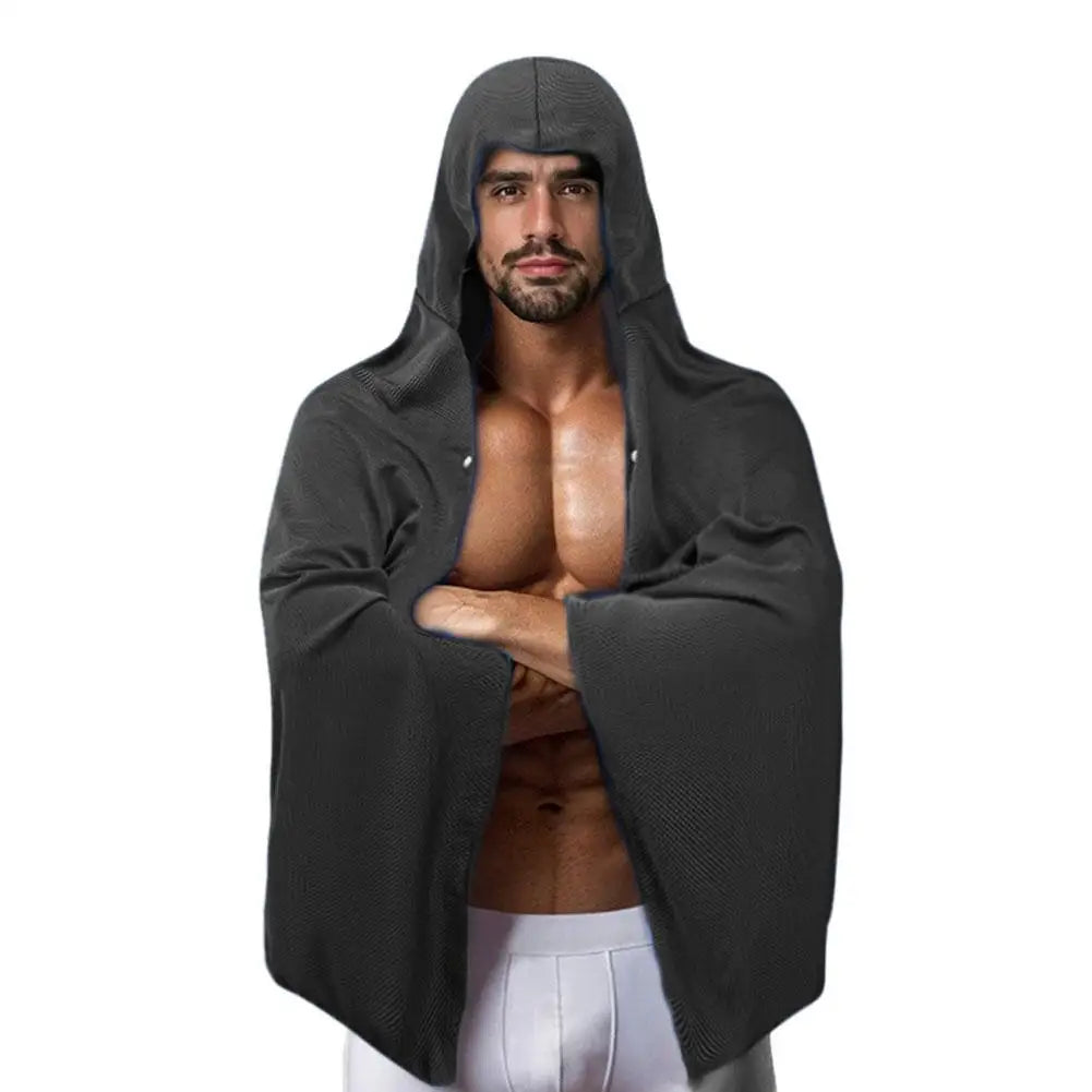 Cooling Hooded Towel Poncho UV Protection Sun Shield for Swimming Beach Pool Outdoor Sports Wipe Sweating Towel