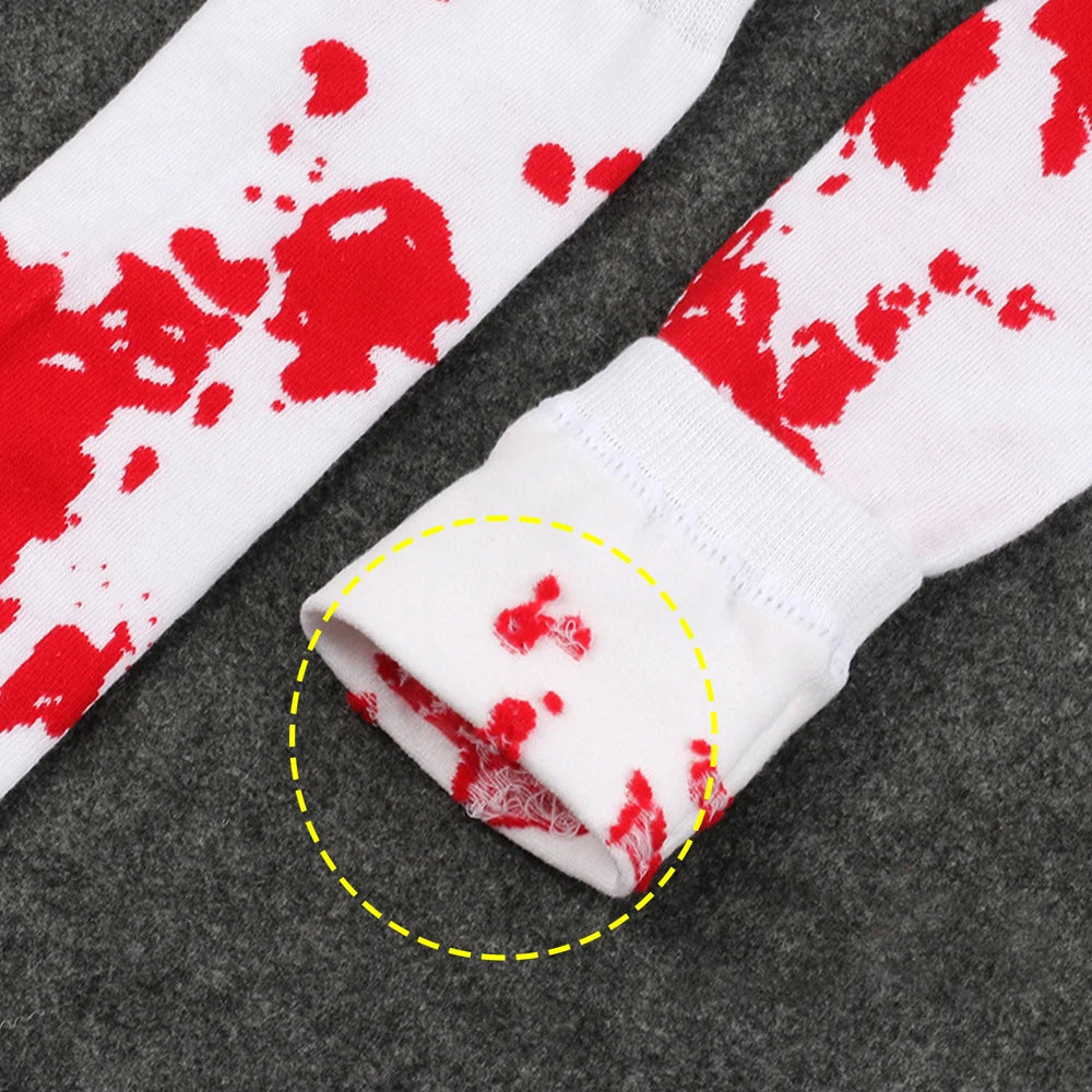Halloween Stockings Blood Bat Spider Web Socks Festival Dress Up Props Cosplay Makeup Ball Party Skull Head Bone Long Socks New