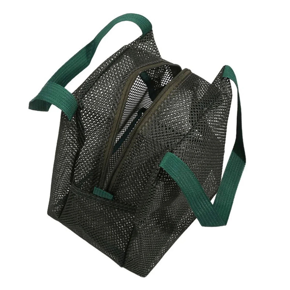 Large Capacity Travel Mesh Bag Portable Cosmetic Zipper Pouch with Handle New Design Makeup Toiletry Beach Bag