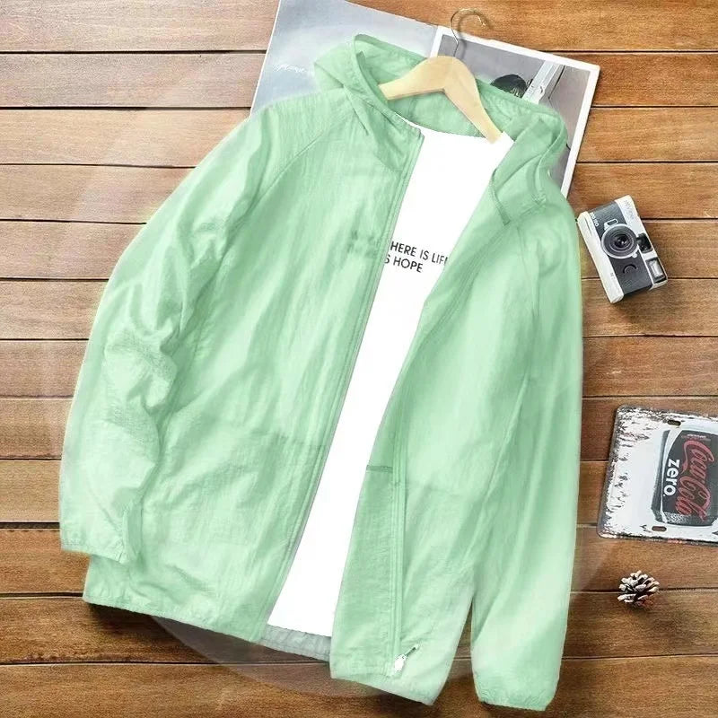 Quick Dry Breathable Sunscreen Coat Women Men Lightweight Coats for Running Camping Hiking Traveling UV Protection Thin Jackets