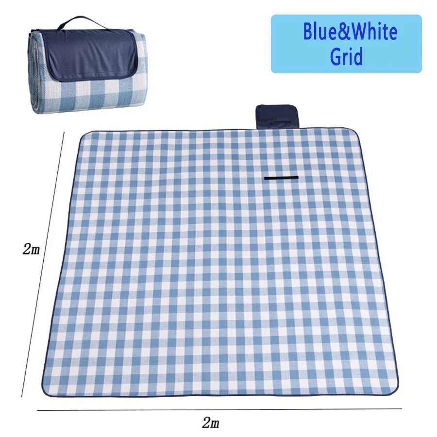 ZHUOHUA Waterproof Foldable Outdoor, Extra Large Picnic Blankets,Fashion Handy Tote,Beach Mat for Spring Summer Campingnkets
