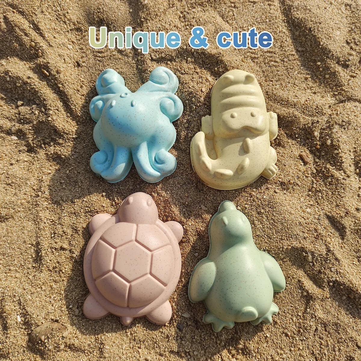 Beach Toys for Kids Sand Toys Set for Toddlers Sandbox Toys with Collapsible Bucket Shovel Rake Set Sand Molds Summer Outdoor