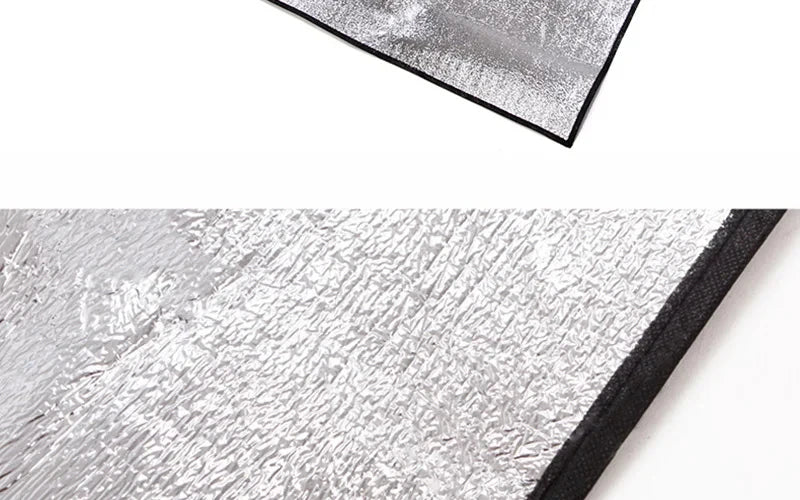 Camping Mat Foam Foil Blanket  Aluminum Insulation Foam Foil Mat Sleeping Pad Thermal Outdoor Tent Footprint Reflecting Heat