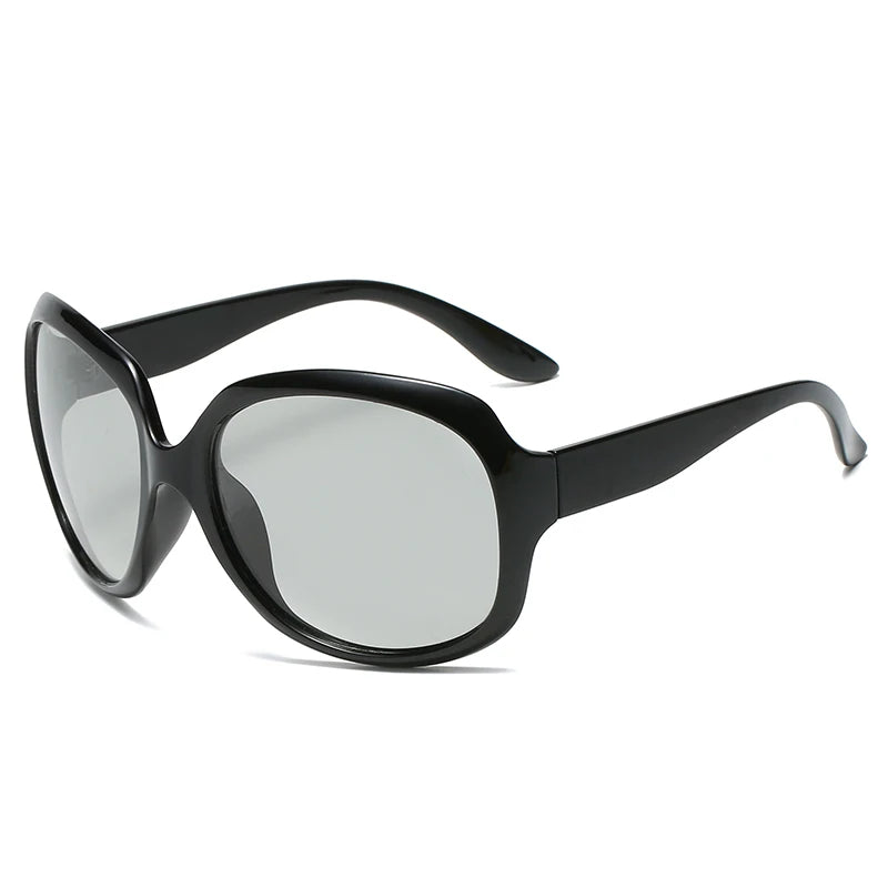 Women's Fashionable Polarized Sunglasses |    Trendy Color-Changing Lenses |   Fashionable Glasses, Everyday Style, Casual Accessories. a Stylish Large-Frame Eyeglass Frame Designed for Fashionable Women, Perfect for Everyday