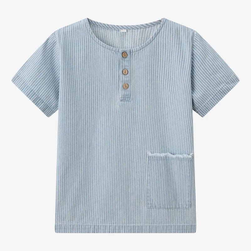 Clearance sale AS SS25 Summer Pinstripe Denim Collection brother and sister matching clothes