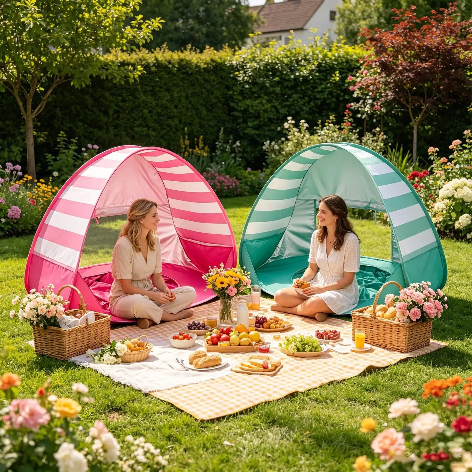 Beach Tent For Kids UV Protection Foldable With Mini Pool Outdoor Shade Tent For Vacation Traveling Camping Picnic Outdoor
