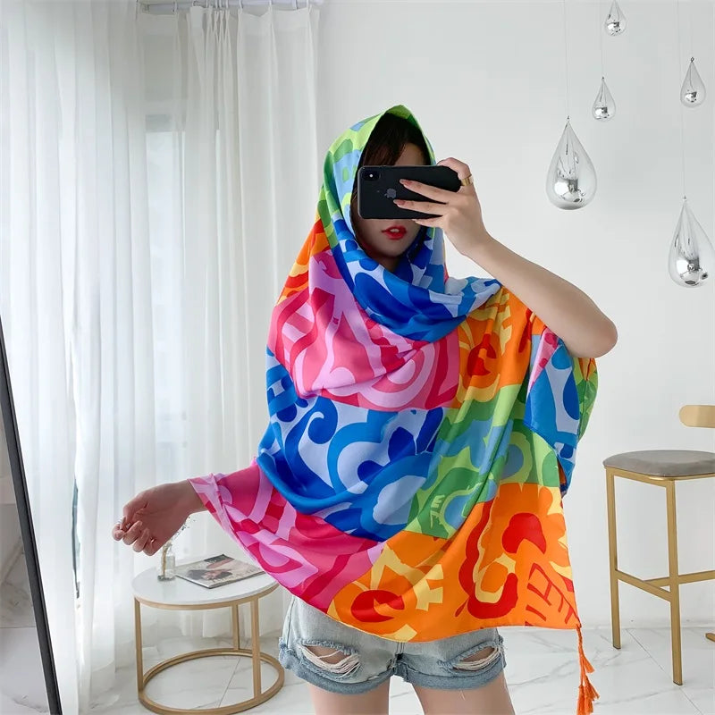 20 Styles 90x180cm Cotton Linen Summer Beach Dress Bikini Cover-ups Sarong Wrap Scarf Women Brazilian Swimsuit Bathing Cover Up