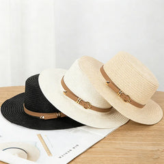 New summer and spring women's styles - Beach style - Wide-brimmed hat - - Casual vacation foldable straw hat - Sun hat