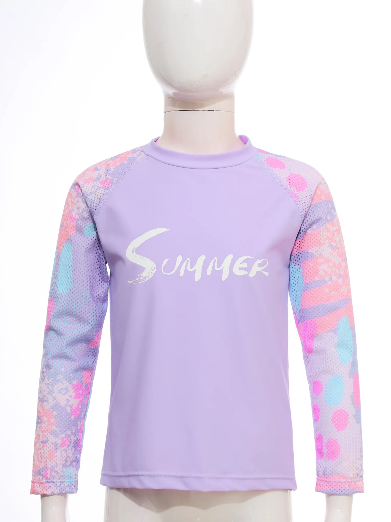 Kids Girls Swimsuit Rash Guard 3Pcs Sunsuit Outfit Long Sleeve Floral Tops Shorts Legging Child Sun Protection Pool Swimwear Set