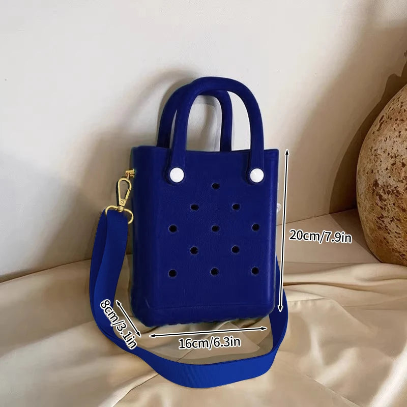 Beach Tote Bag Picnic Storage Baske Summer Women Travel Handbags Fashion Shopping Bag Rubber EVA Waterproof Beach Bag Purse