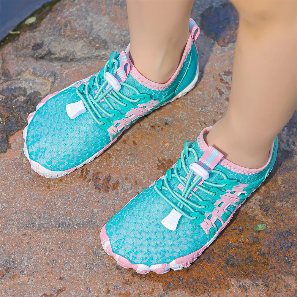 Children Outdoor Water Shoes Barefoot Aqua Five Fingers Sock Swimming Breathable Hiking Wading Beach Outdoor Upstream Sneakers