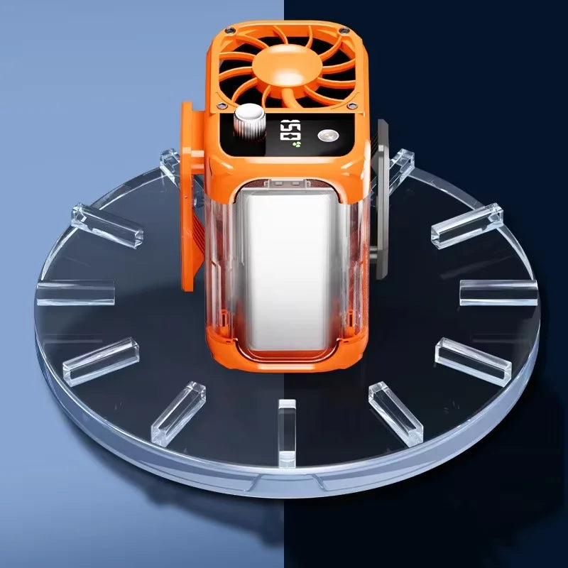 High Speed Waist Hanging Cooling Fan, USB Rechargeable 12000mAh Portable Personal Fan with 150 Levels for Outdoor & Travel