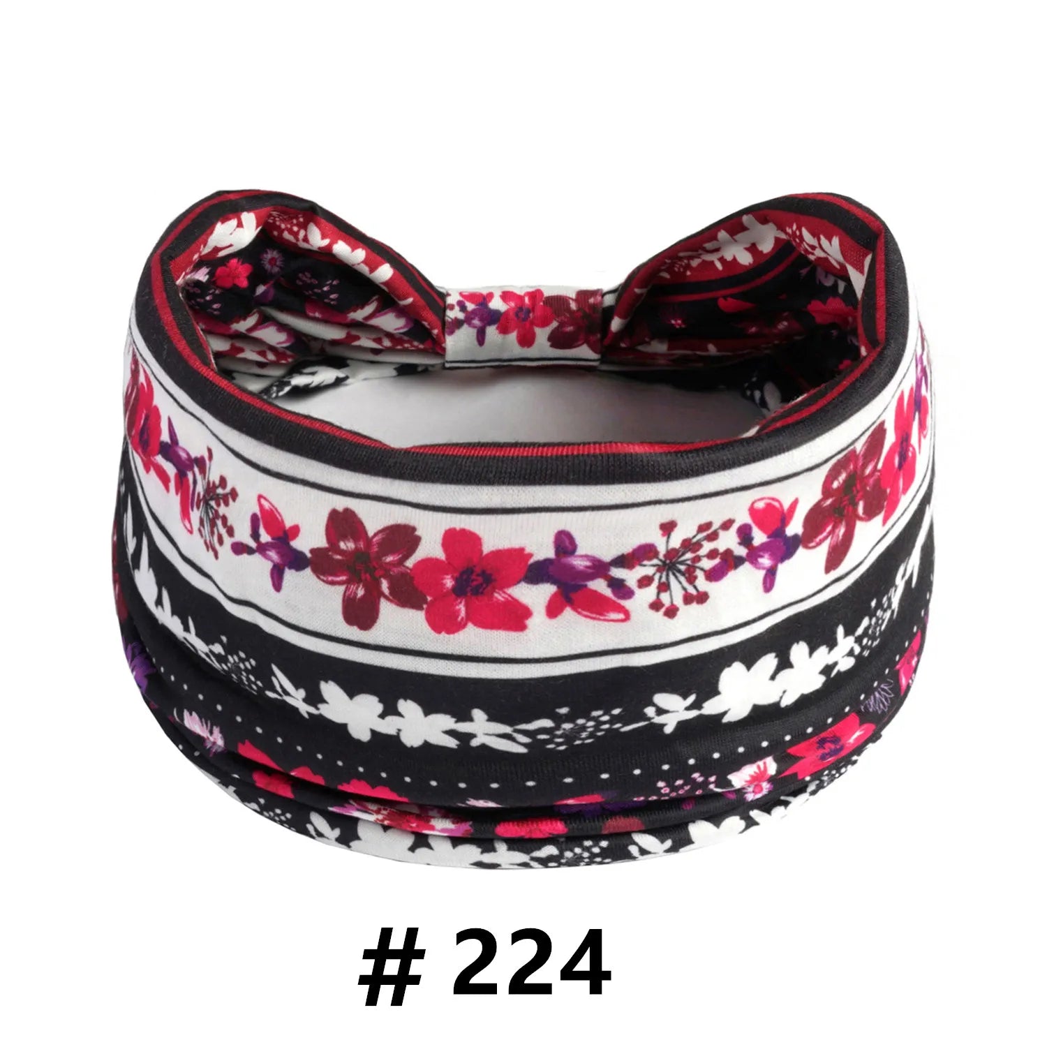 Boho African Headbands for Women Wide Cotton Turban Headwrap  Knot Elastic Hairbands Bandeau Sport Workout Yoga Hair Accessories