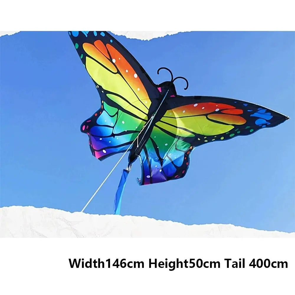 New Easy to Fly Colorful Kite Steering Good Flying 3D Kite Beautiful 100 Meter Kite String Children's Kite Kid & Adult