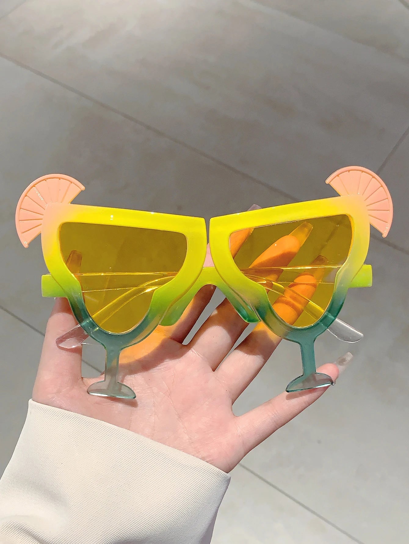 KAMMPT Novelty Party Shades Fun Hawaiian Tropical Fancy Photo Props Eyewear Summer Beach Party Decor Crazy Glasses for Adults