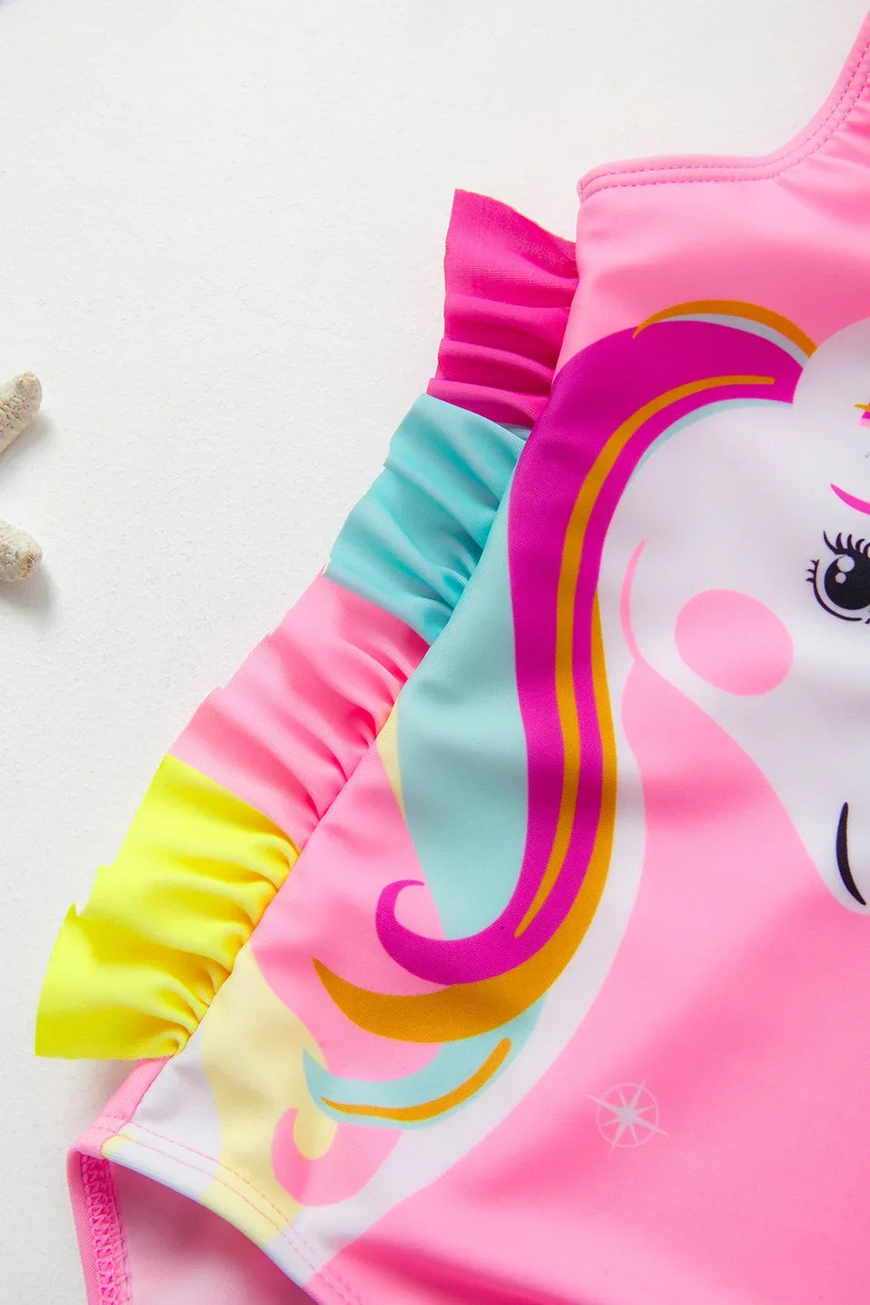 Girls Swimsuit One-Piece Mermaid Fish Scale Unicorn Children's Swimwear Girls Beachwear 2 3 4 5 6 7 8 Years