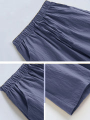 ITOOLIN Casual Linen Shorts Women Gym Workout Shorts Short Pants High Waisted Black Ladies Short Femme Women Shorts Sport Femme