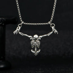 A Fashionable and Creative New Halloween Punk Style Skull Necklace Halloween Gift