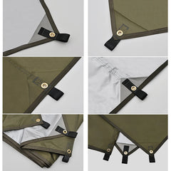 Large Ultralight Waterproof Camping Tarp Awning Sun Shade Shelter Tent for Beach Hiking Backpacking Outdoor 3x3m 3x4m 3x5m 4x4m