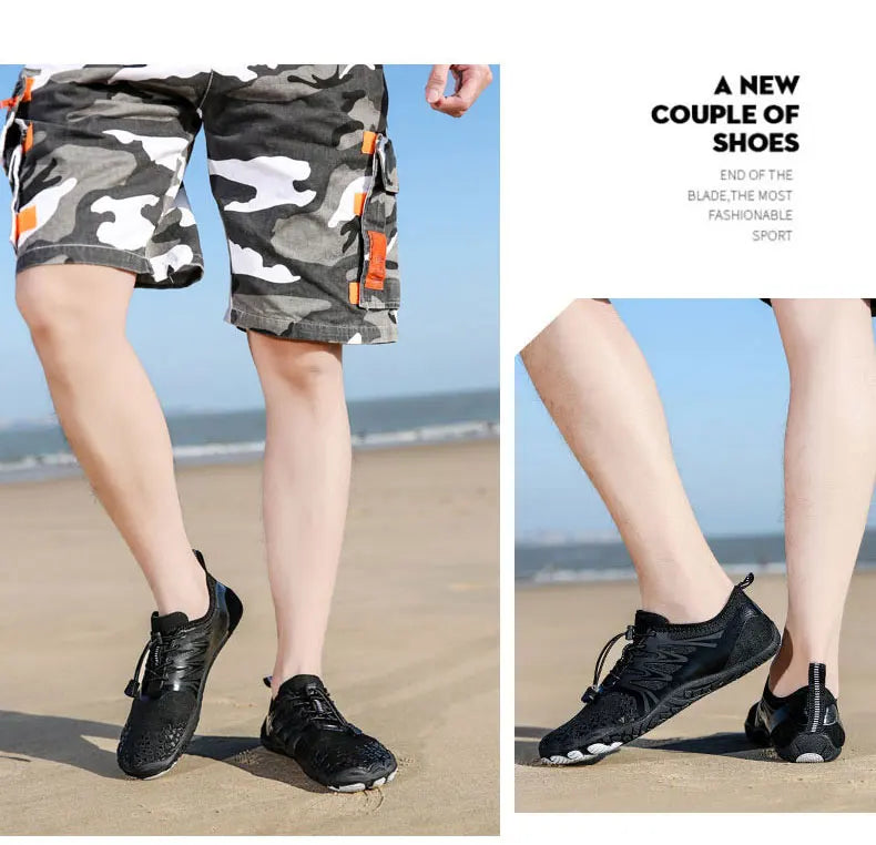 EOCENE Men Women Barefoot Outdoor Sports Aqua Shoes Quick-dry Beach Swimming Fitness Wading Hiking Cycling Water Sneakers Shoes