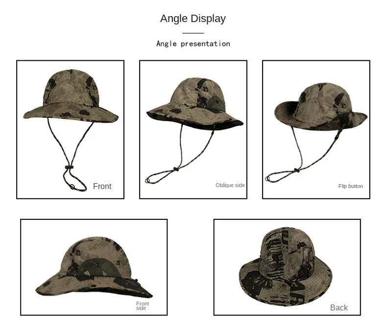 60-65cm Xxl Big Head Hat Men Summer Outdoor Jungle Fisherman Cap Lightweight Sunscreen quick-drying Sun Hats  Hot