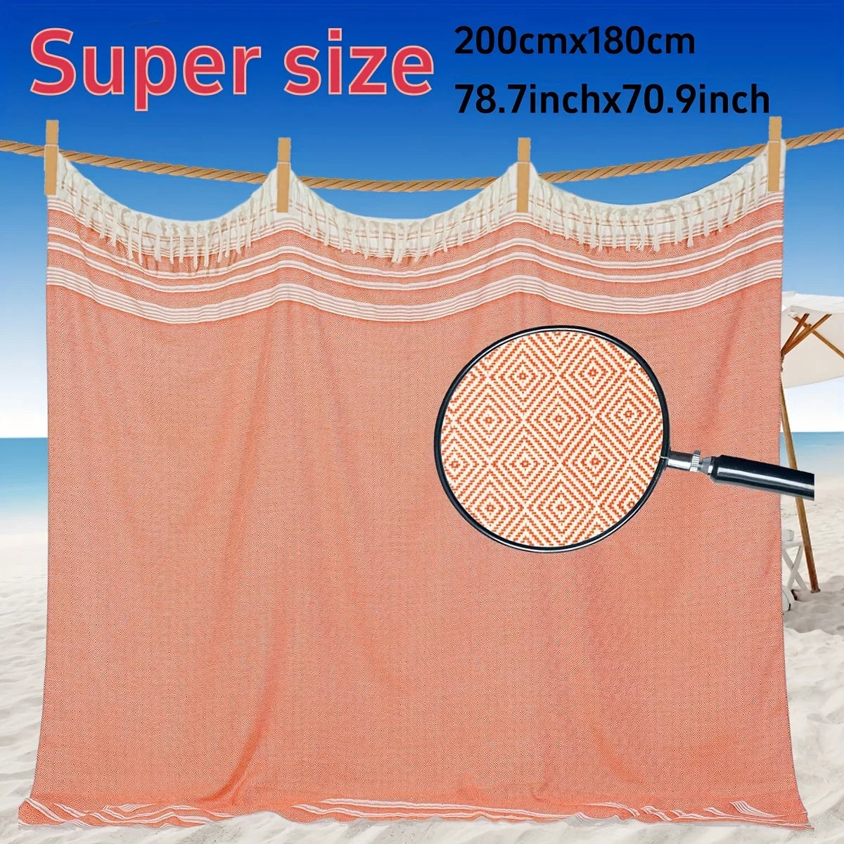 Extra Large Turkish Beach Towel Quick Dry Soft Sand Free Bohemian Blanket For Men Women Perfect Gift Vacation Pool Yoga