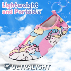 Kids Water Sport Beach Swimming Socks Girl Thin Multi Prints Anti Slip Fitness Yoga Dance Swim Surf Diving Underwater Shoes