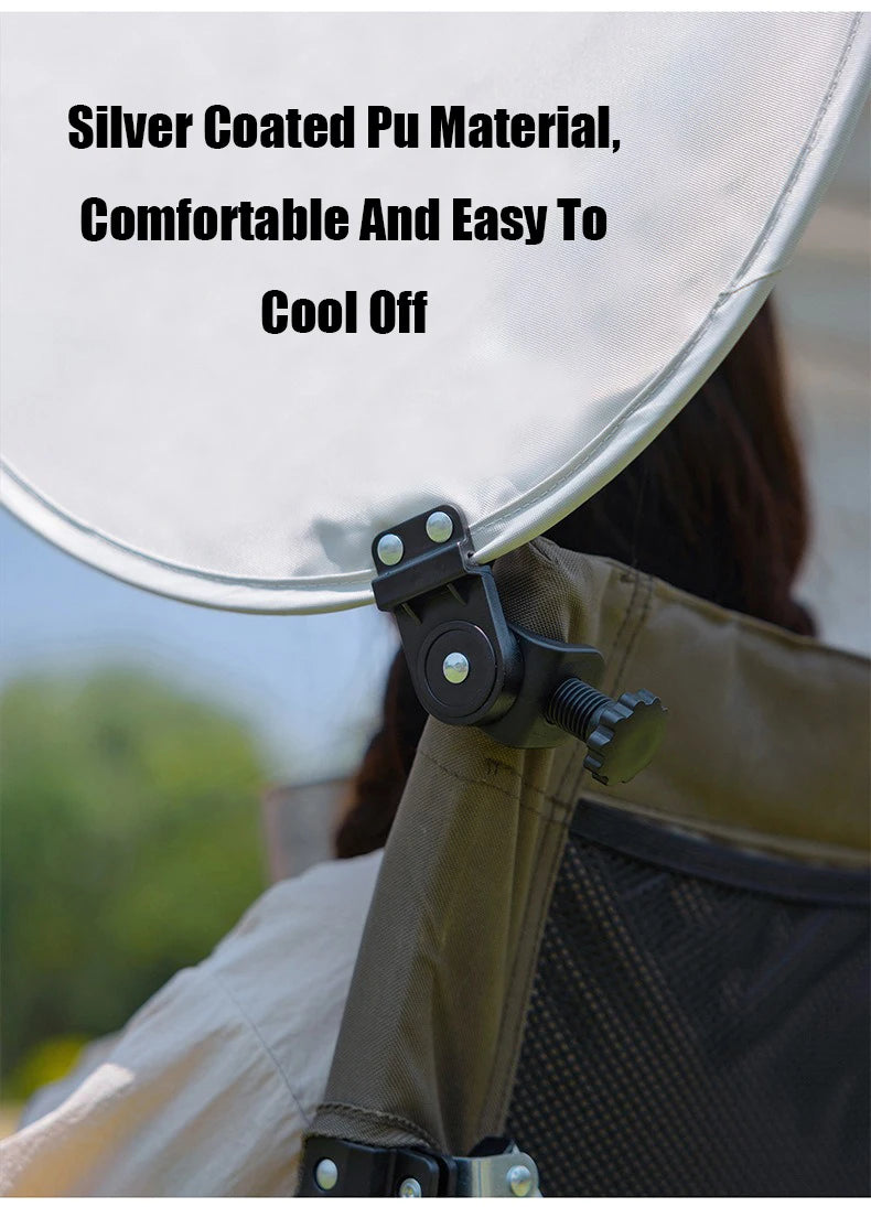 Mini Folding Outdoor Beach Chair Sunshade Lightweight Portable Camping Shelter Shade Tent Outdoor Camping Accessories