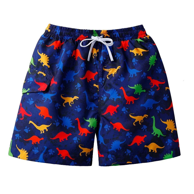 BAOHULU Kids Swim Shorts Cute Swimsuit Swimming Trunks Quick Dry Summer Swimwear Boys Beach Shorts Surf Board Male Clothing Pant
