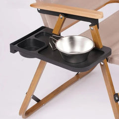 Outdoor Camping Chair Side Storage Tray Recliner Chair Tray Camping reunion Accessories Folding Universal Cup Holder Tool