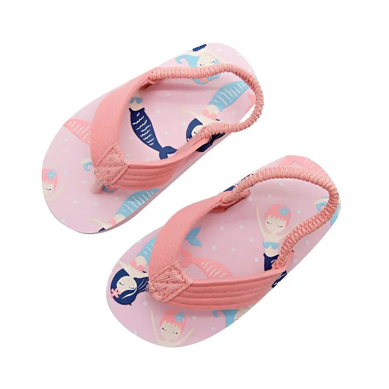 Casual Boys Girls Sandals Children Kids Shoes Rubber Breathable Soft Open Toe Beach Sandals Cute Summer Flip Flops Shoes