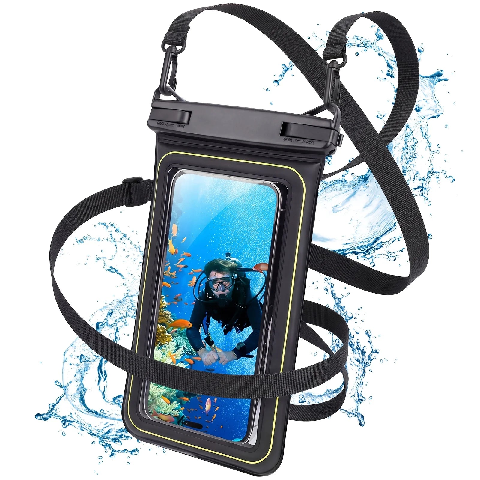 Phone Waterproof Bag - Phone Case with Tether, Essential for Beach, Swimming, Skiing, Drifting, and Surfing