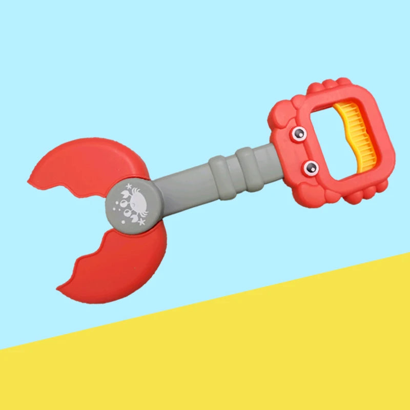 Children's beach toy, lobster, dinosaur toy clip, male and female crab foot pliers, robotic arm, beach dredging shovel set
