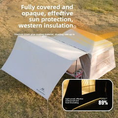 MOUNTAINHIKER 3-5 Person Portable Camping Tent Waterproof Family Beach Tent Quick Opening, Anti-UV Hand Air Pump Inflatable Tent