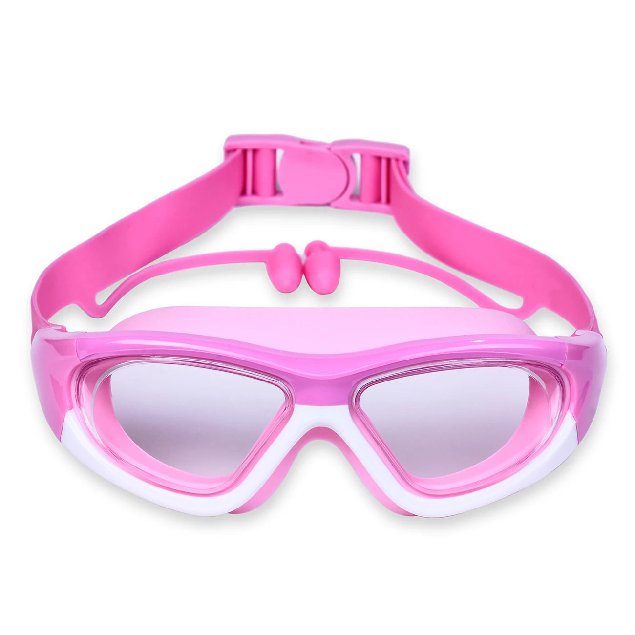 High-Definition Children's Swimming Goggles for Boys and Girls, Anti-Fog Swimming Goggles, Large-Frame Goggles, Comfortable Silicone Goggles