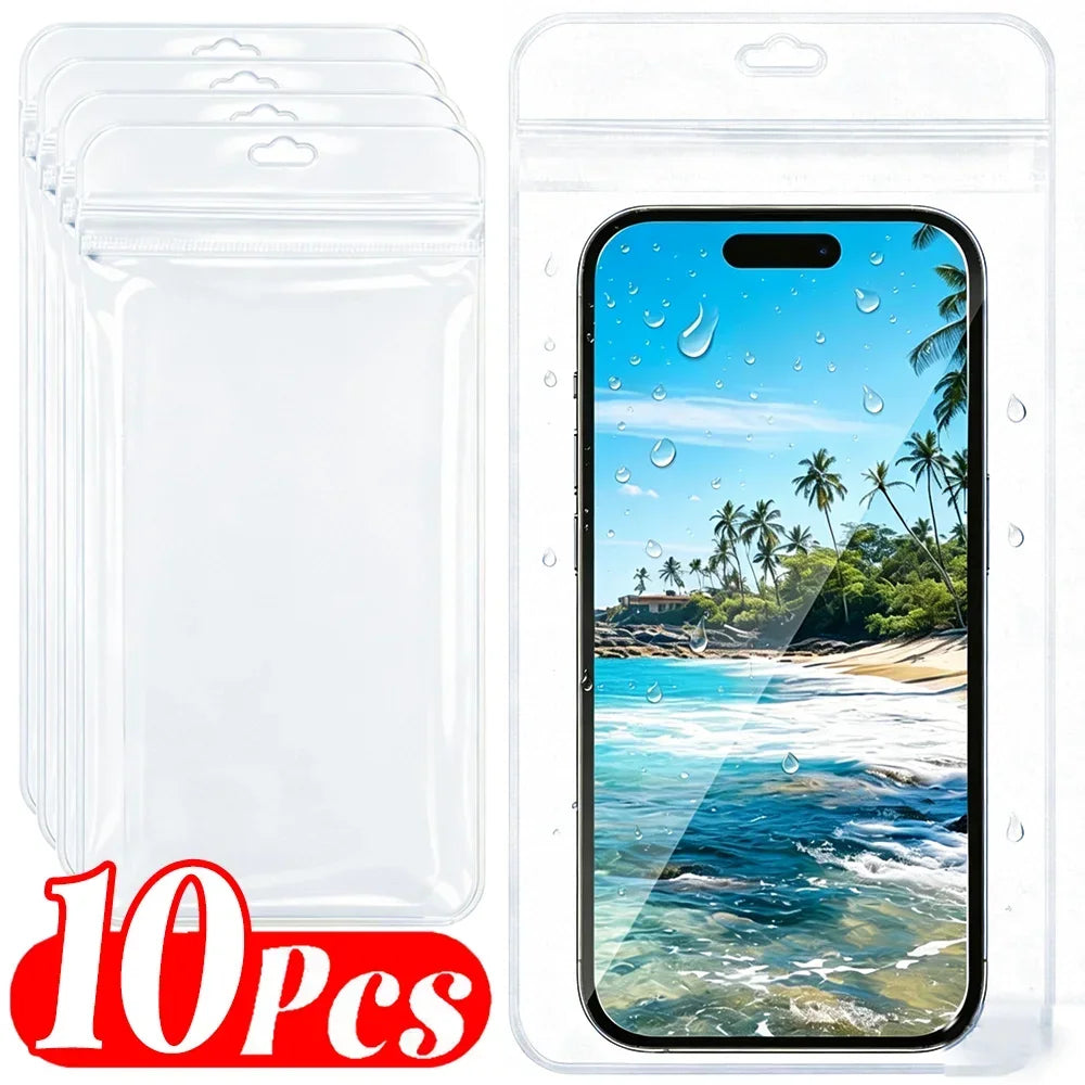 Universal Transparent Waterproof Phone Bag Underwater Summer Swimming Waterproof Case for IPhone Samsung Xiaomi Phones Pouch Bag