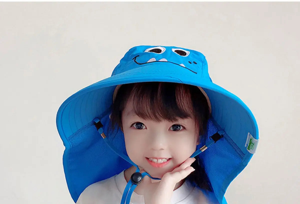 Children's Sunscreen Hat Baby Sun Hat Beach Hat UV Protection Summer Thin Breathable Large Brim Fisherman Hat