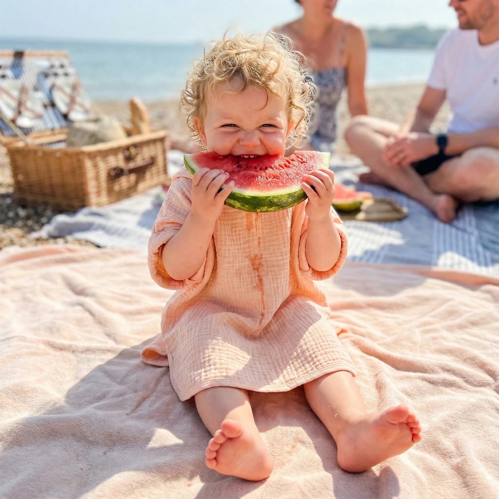 Suefunskry Kids Swim Cover-up, Toddler Hooded Bath Towel Solid Color Beach Clothes for Girls Boys