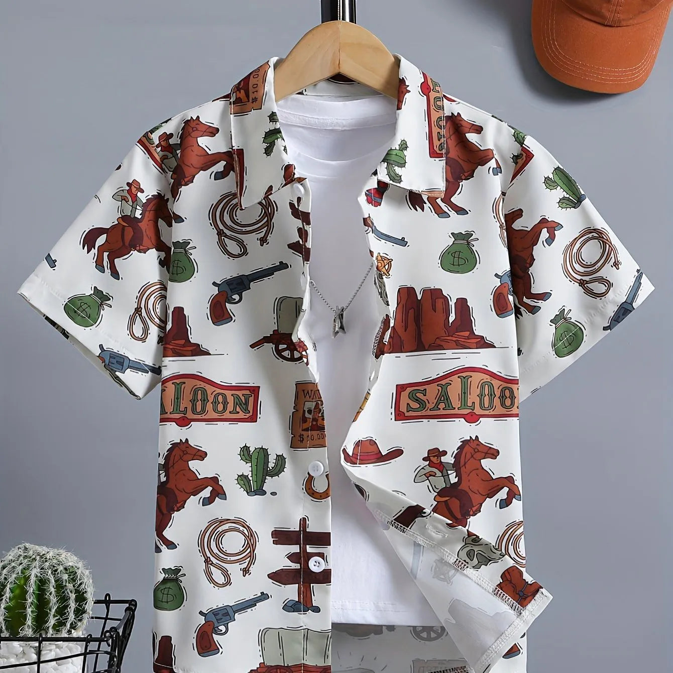 Boy's Hawaii Shirt Children's Clothing Casual T-Shirt for a Boy Short Sleeve Button Baby Summer Clothes Children's T-Shirt Girls