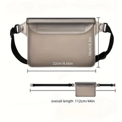 HAISSKY 1pcs Mobile Phone Waterproof Pouch For iPhone 17 16 15 14 Pro Max Air Plus Outdoor Swimming Drift Diving Waist Pack