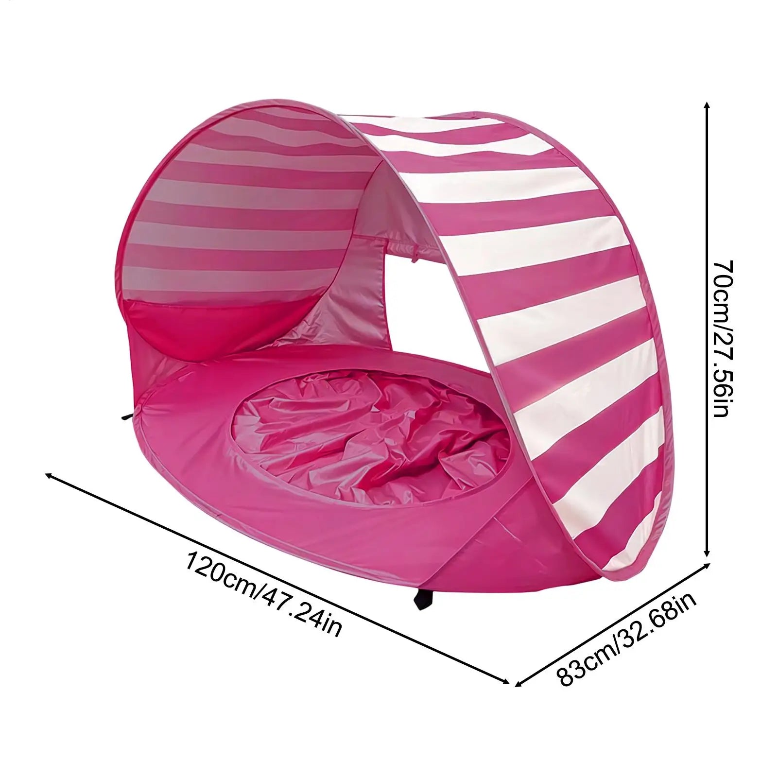 Beach Tent For Kids UV Protection Foldable With Mini Pool Outdoor Shade Tent For Vacation Traveling Camping Picnic Outdoor