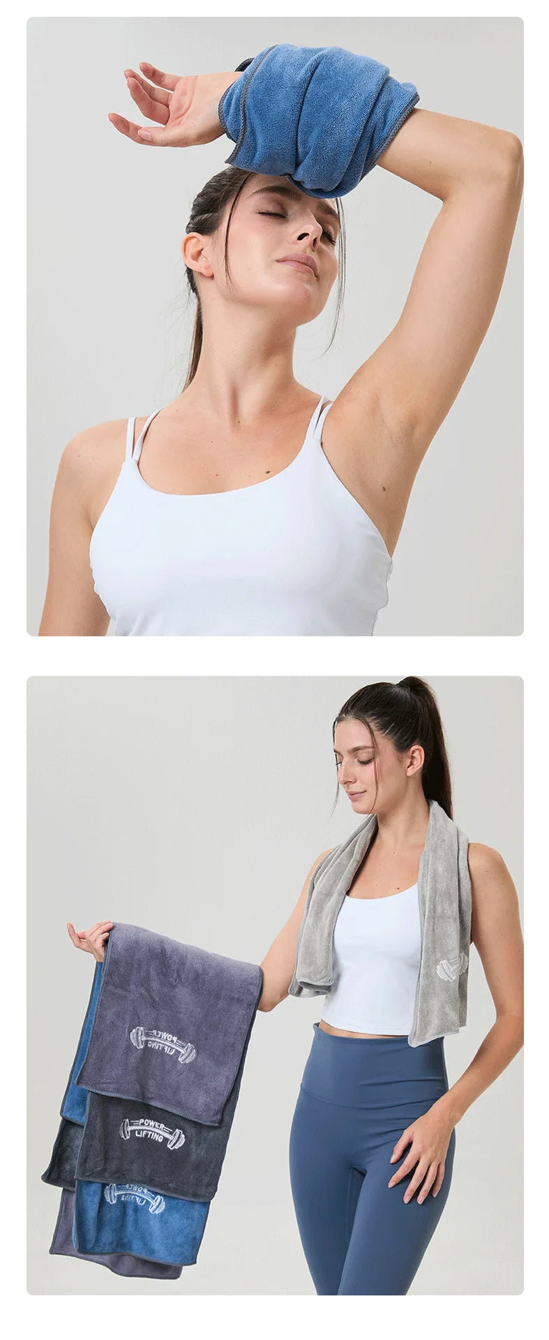 Fitness Quick Dry Towel 42*95cm Microfiber Gym Yoga Training Swimming Tennis Towel Beach Jogging Body Anti-slip Sports Sweat