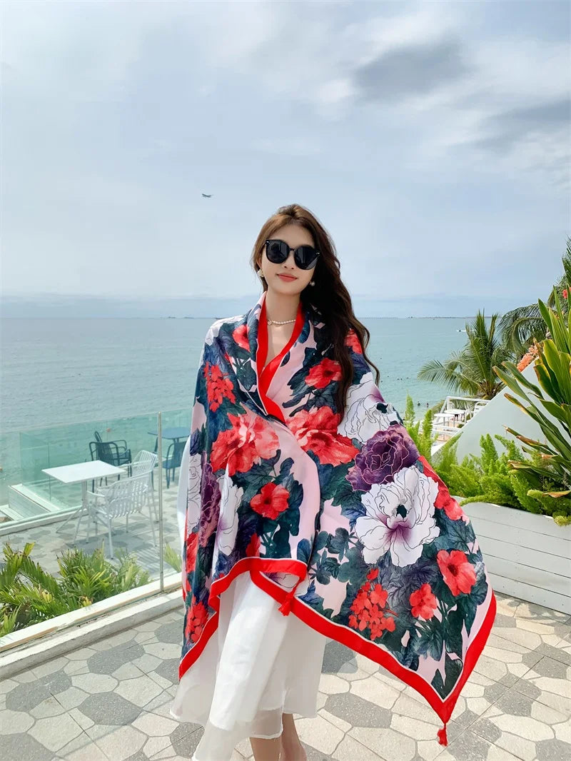 20 Styles 90x180cm Cotton Linen Summer Beach Dress Bikini Cover-ups Sarong Wrap Scarf Women Brazilian Swimsuit Bathing Cover Up