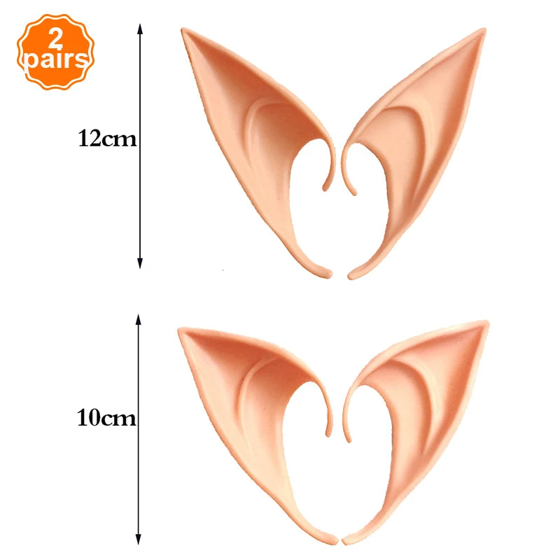 Vampire Teeth Fangs Fairy Butterfly Elf Ears False Teeth Cosplay Masquerade Costume Prop Horror Halloween Party Decoration Favor