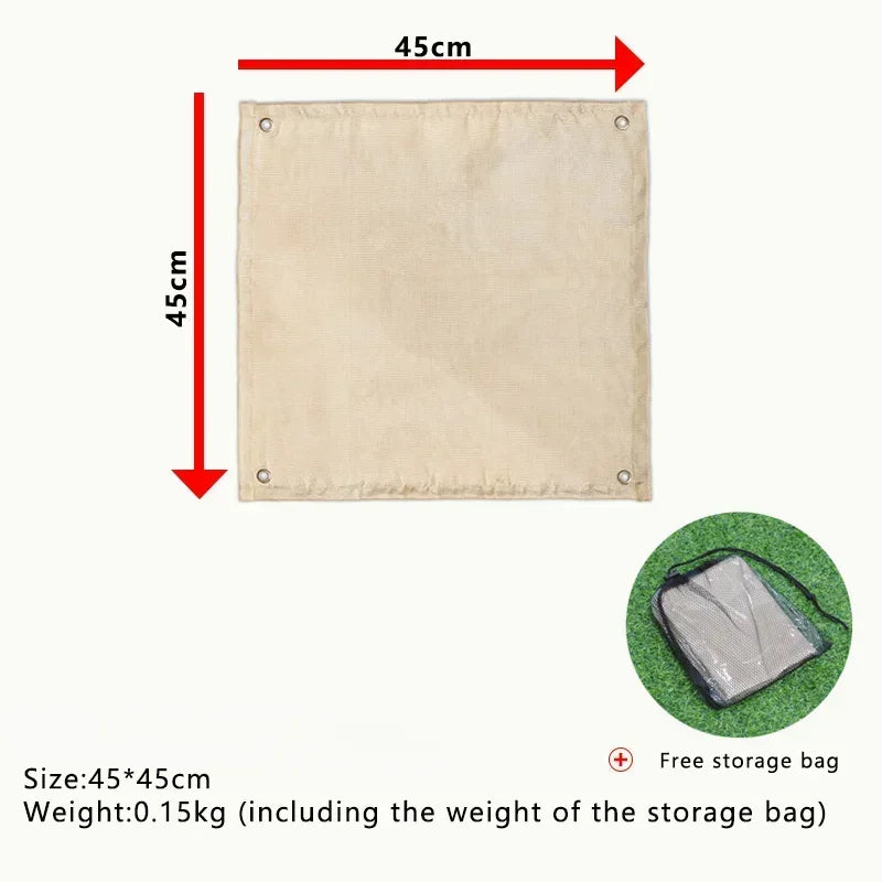 Outdoor Camping Fireproof Cloth Picnic Barbecue Insulation Mat Flame Retardant High Temperature Fire Blanket Fiberglass Mat