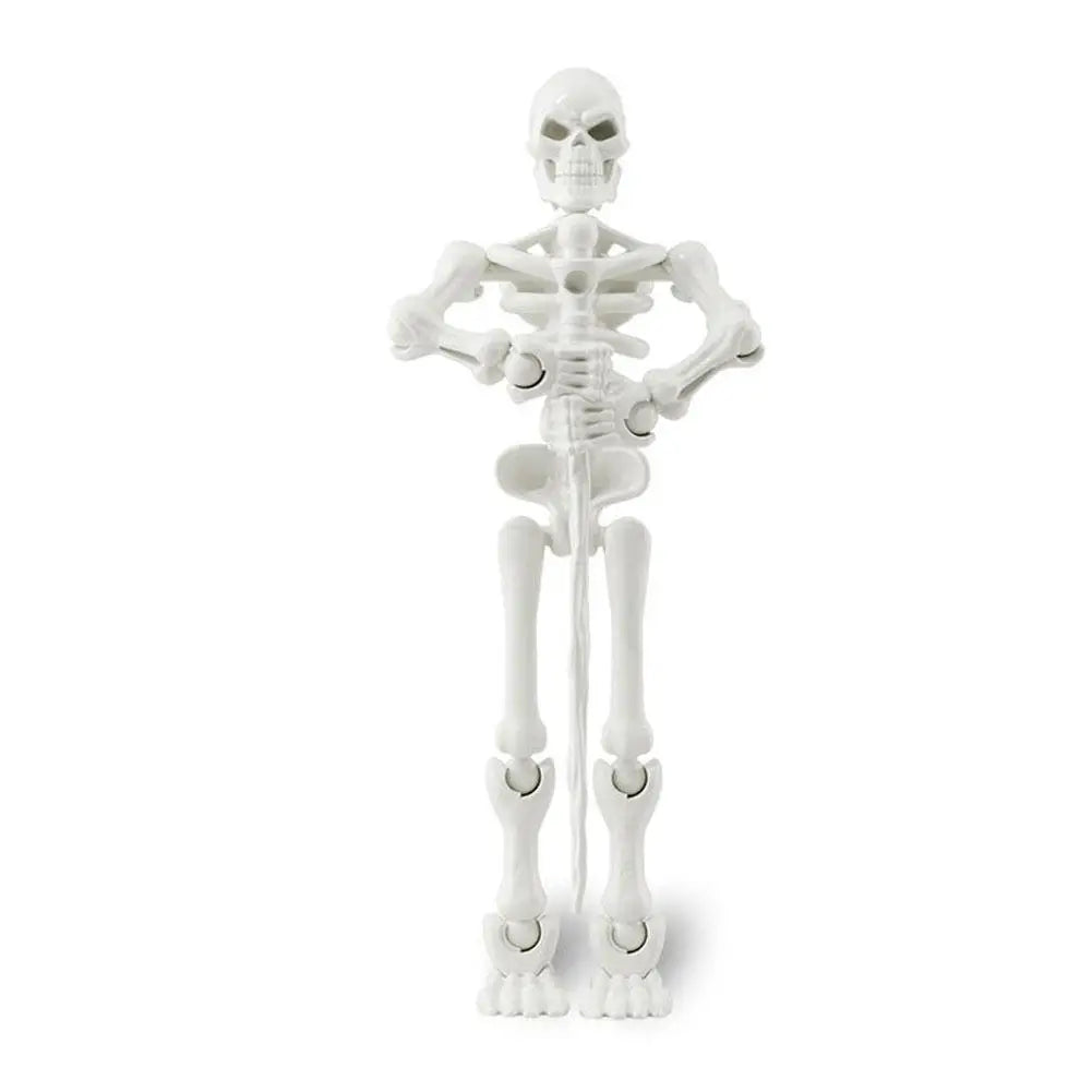 Halloween Magnetic Middle Ages Skeleton Posable Skeleton Human Shape Bones Halloween Haunted House Horror Props Skeleton Doll